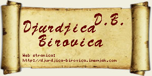 Đurđica Birovica vizit kartica